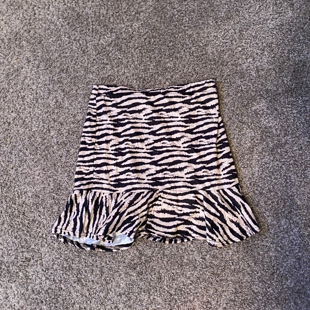 Pretty Little Thing Zebra Skirt